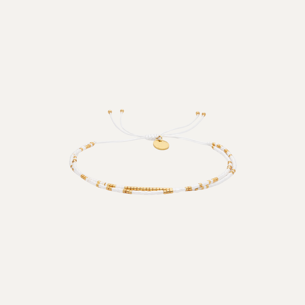 ALINA DOUBLE STRAND BEADED BRACELET
