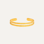 BIA GOLD DOUBLE CUFF BRACELET