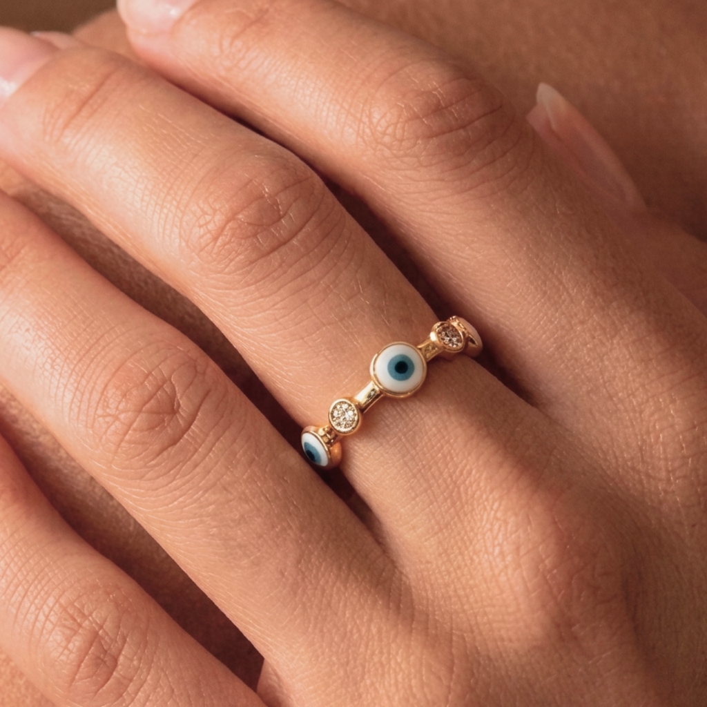 CLEO EVIL EYE RING