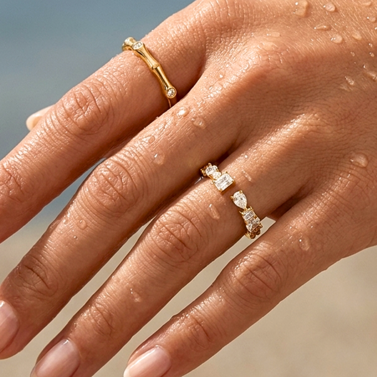 THEIA GOLD ASYMMETRICAL RING