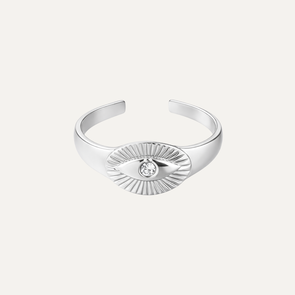 HEMERA EVIL EYE SIGNET RING