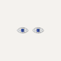 HERA EVIL EYE STUDS - SILVER
