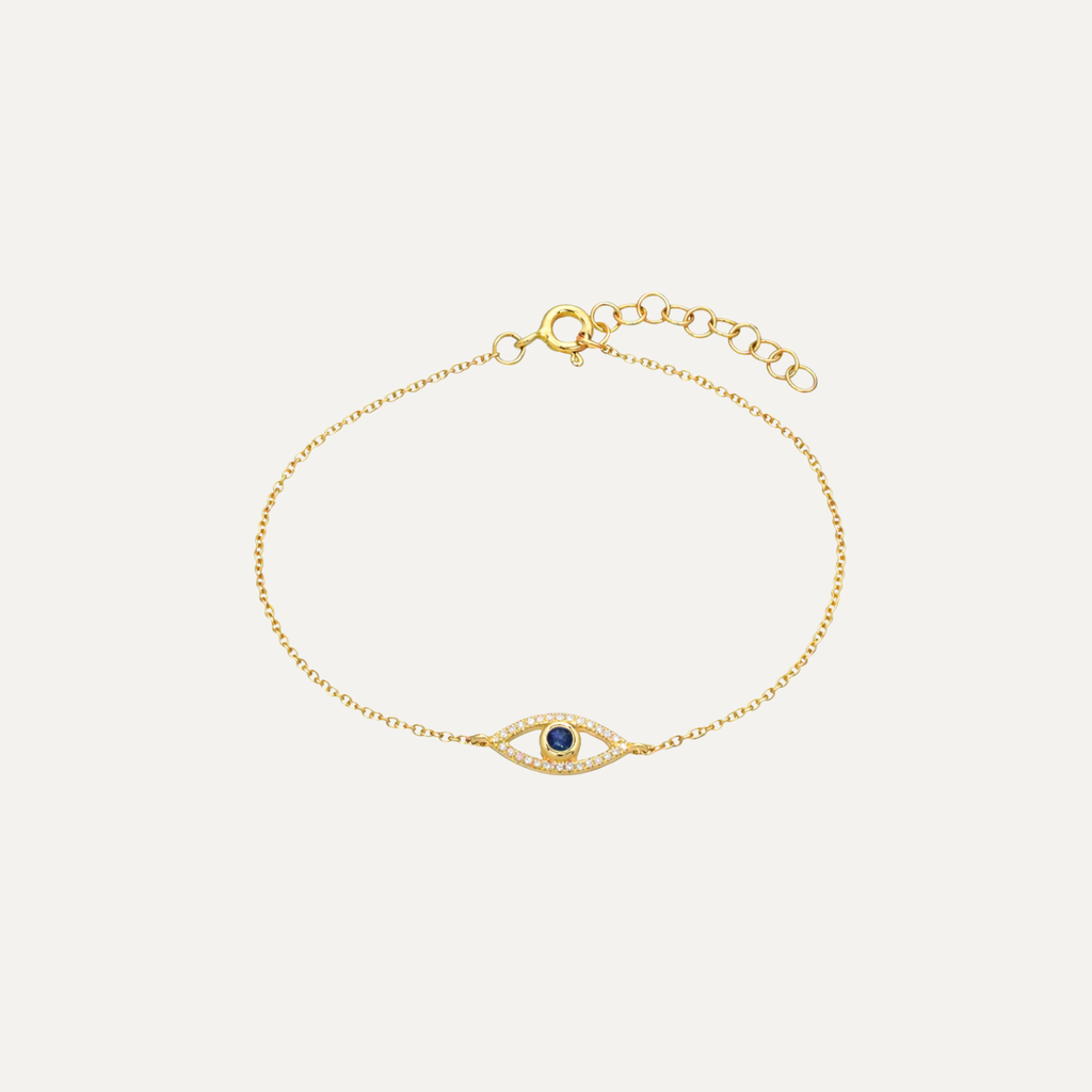 HESTIA GOLD EVIL EYE BRACELET