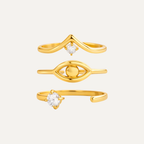 MOIRAI GOLD RING SET