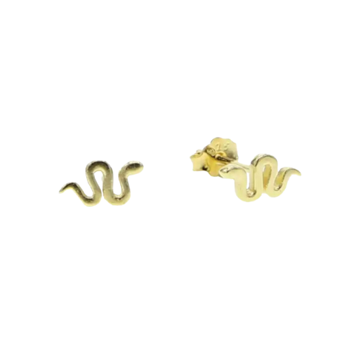 MEDUSA GOLD SNAKE STUDS
