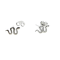 MEDUSA SILVER SNAKE STUDS