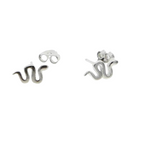 MEDUSA SILVER SNAKE STUDS