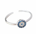 CHLOE EVIL EYE RING - SILVER