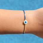 SELENE BEADED EVIL EYE BRACELET
