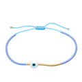 SELENE BEADED EVIL EYE BRACELET
