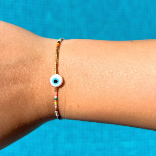 SELENE EVIL EYE BRACELET - MULTI