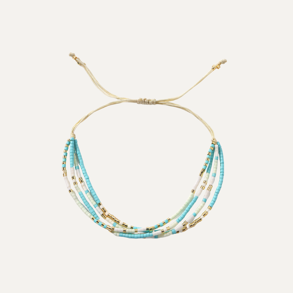 THALASSA FOUR STRAND BEADED BRACELET