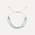 THALASSA FOUR STRAND BEADED BRACELET
