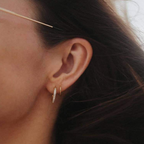 APATE DOUBLE HOOP GOLD EARRINGS
