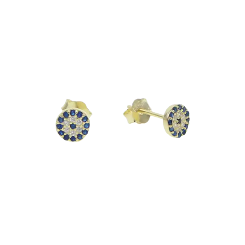 CHLOE GOLD EVIL EYE STUDS